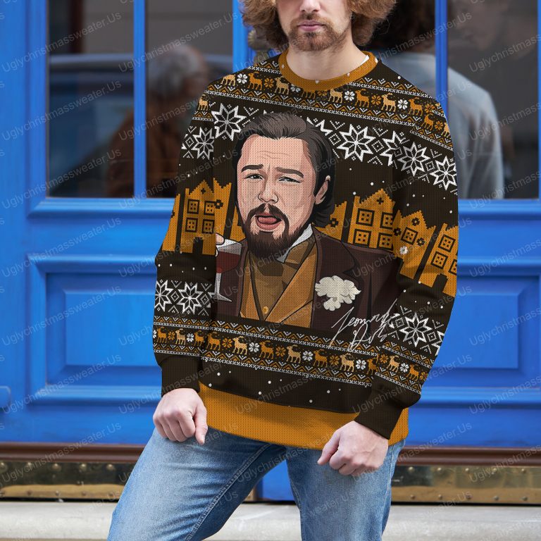 Leonardo Dicaprio Funny Meme Ugly Christmas Sweater