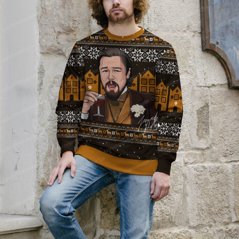 Leonardo Dicaprio Funny Meme Ugly Christmas Sweater