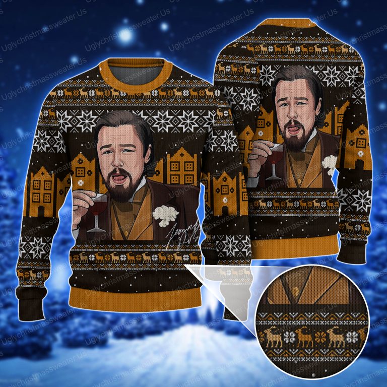 Leonardo Dicaprio Funny Meme Ugly Christmas Sweater