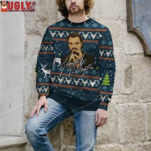 Leonardo DiCaprio Christmas Jumper Smoking Ugly Christmas Sweater