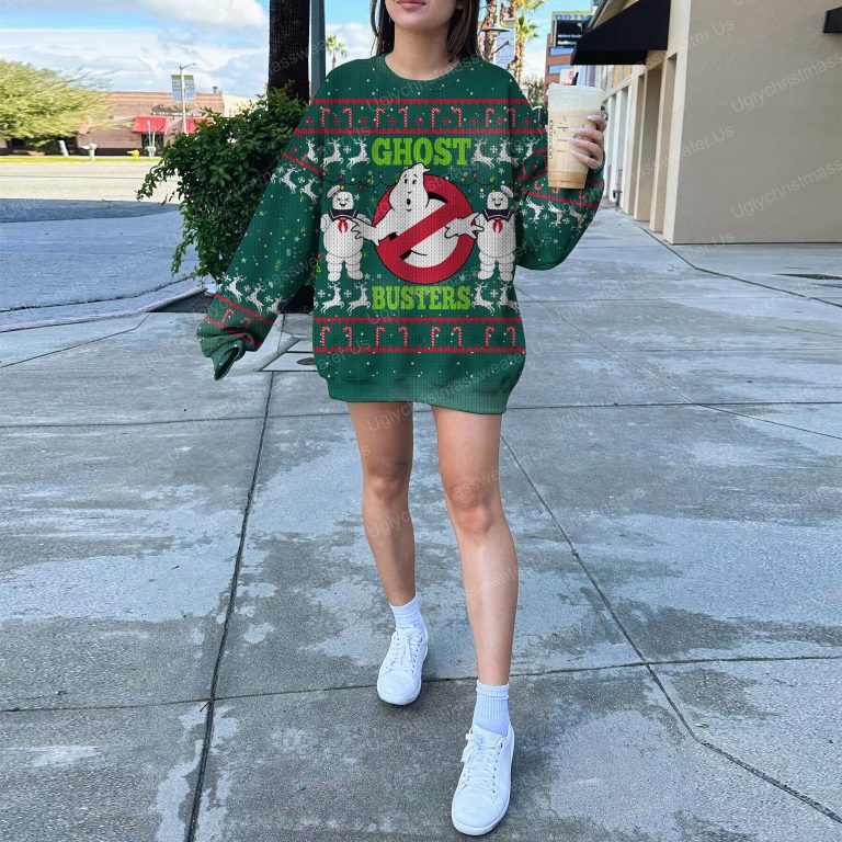 A Green Ugly Christmas Sweater With Ghostbusters On It 5 Uglychristmassweater.us 2023