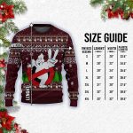 Ghostbusters Logo With Marshmallow Man Pattern Ugly Sweater 7 Uglychristmassweater.us 2023