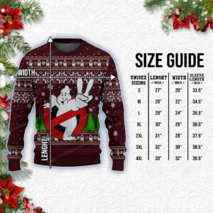 Ghostbusters Logo With Marshmallow Man Pattern Ugly Sweater