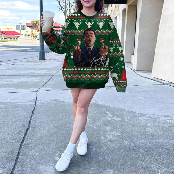 Leonardo DiCaprio Wolf Fuck You Ugly Christmas Sweater