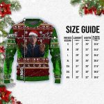 Leonardo DiCaprio Wolf Of Wallstreet Crimson Red And Deep Blue Ugly Christmas Sweater