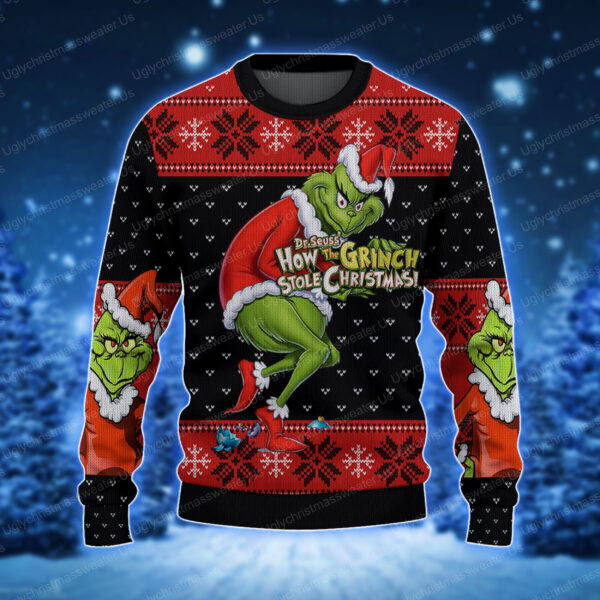 Dr Seuss How The Grinch Stole Christmas Sweater 1 Uglychristmassweater.us 2023