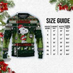 Georgia Bulldogs And Snoopy Ugly Sweater Black And Vibrant Green