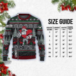 Georgia Bulldogs Football Santa Claus Style Ugly Christmas Sweater Classic Black And Red