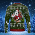 Ghostbusters Gift Box Style Dark Green And Crimson Red Ugly Christmas Sweater 2 Uglychristmassweater.us 2023