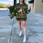 Ghostbusters Gift Box Style Dark Green And Crimson Red Ugly Christmas Sweater 5 Uglychristmassweater.us 2023