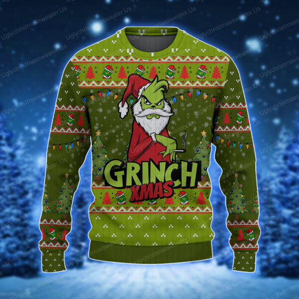 Grinch I Love Christmas Sweater Holiday Xmas 1 Uglychristmassweater.us 2023