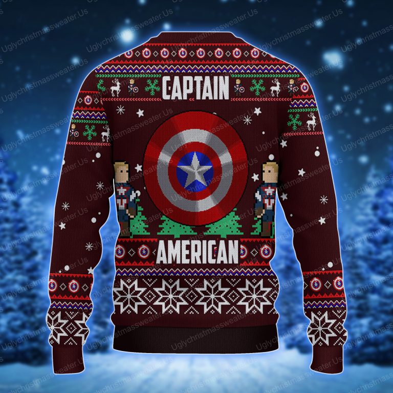 Lego Shield Marvel Captain America Holiday Sweater 2 Uglychristmassweater.us 2023