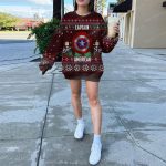 Lego Shield Marvel Captain America Holiday Sweater 5 Uglychristmassweater.us 2023