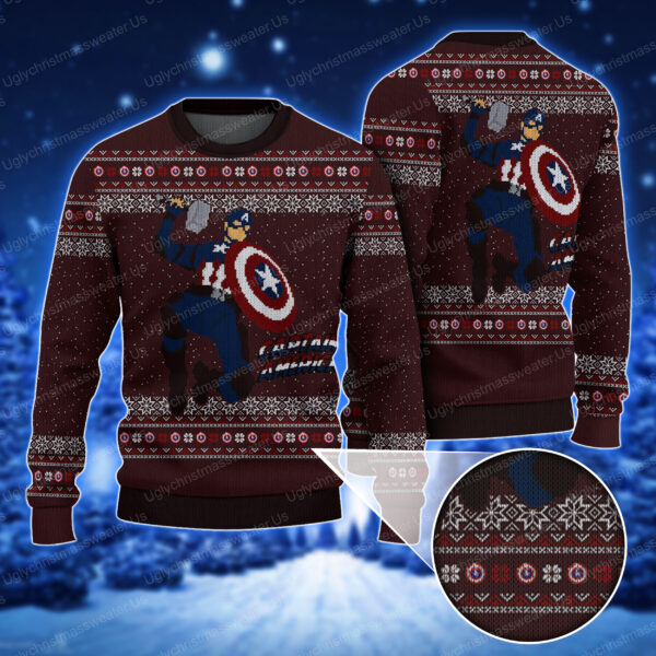 Marvel Legends Captain America Chirstmas Sweater
