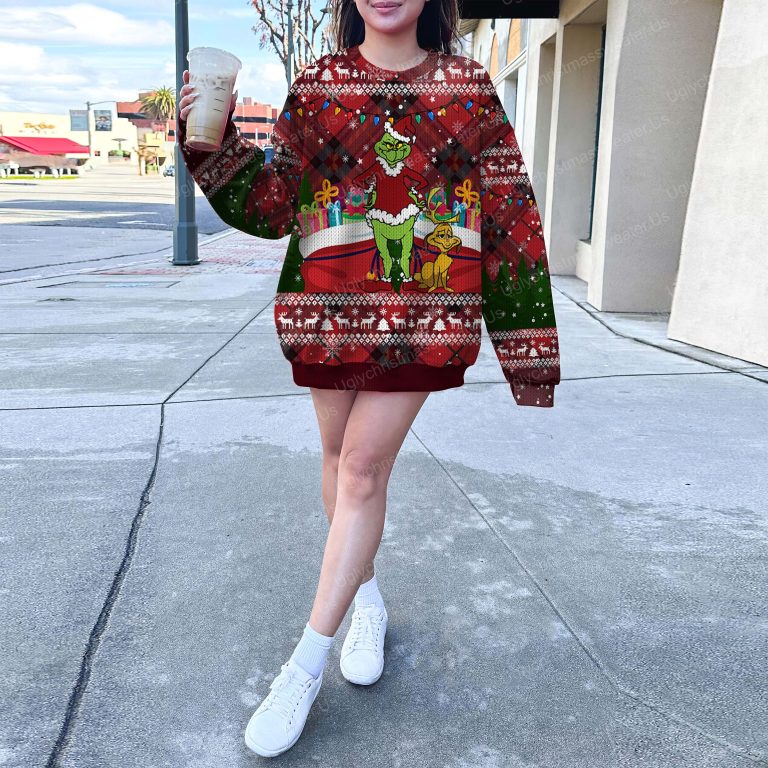 The Drinch And Max Dog Christmas Sweater Red 6 Uglychristmassweater.us 2023