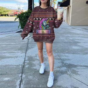 Unicorn Fortnite Clothes Ugly Christmas Sweater