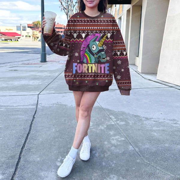 Unicorn Fortnite Clothes Ugly Christmas Sweater