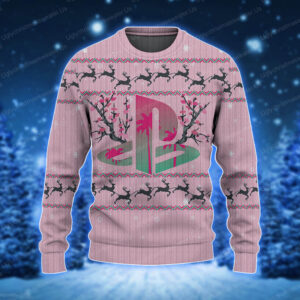 Sony PlayStation Pullover Xmas Holiday Ugly Sweater