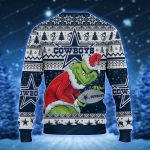 Grinch Holding Dallas Cowboys Football American Christmas Ugly Sweater 2 - Uglychristmassweater.us