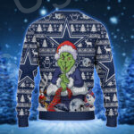 Grinch Snowman Dallas Cowboys Football And Helmet Ugly Xmas Sweater