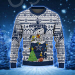 Peanut Snoopy Christmas Dallas Cowboys Logo Pattern Ugly Sweater