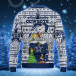 Peanut Snoopy Christmas Dallas Cowboys Logo Pattern Ugly Sweater