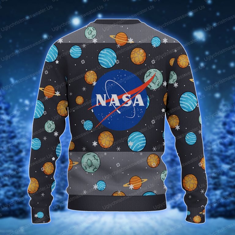 Solar System Planet Nasa Logo Ugly Holiday Sweater