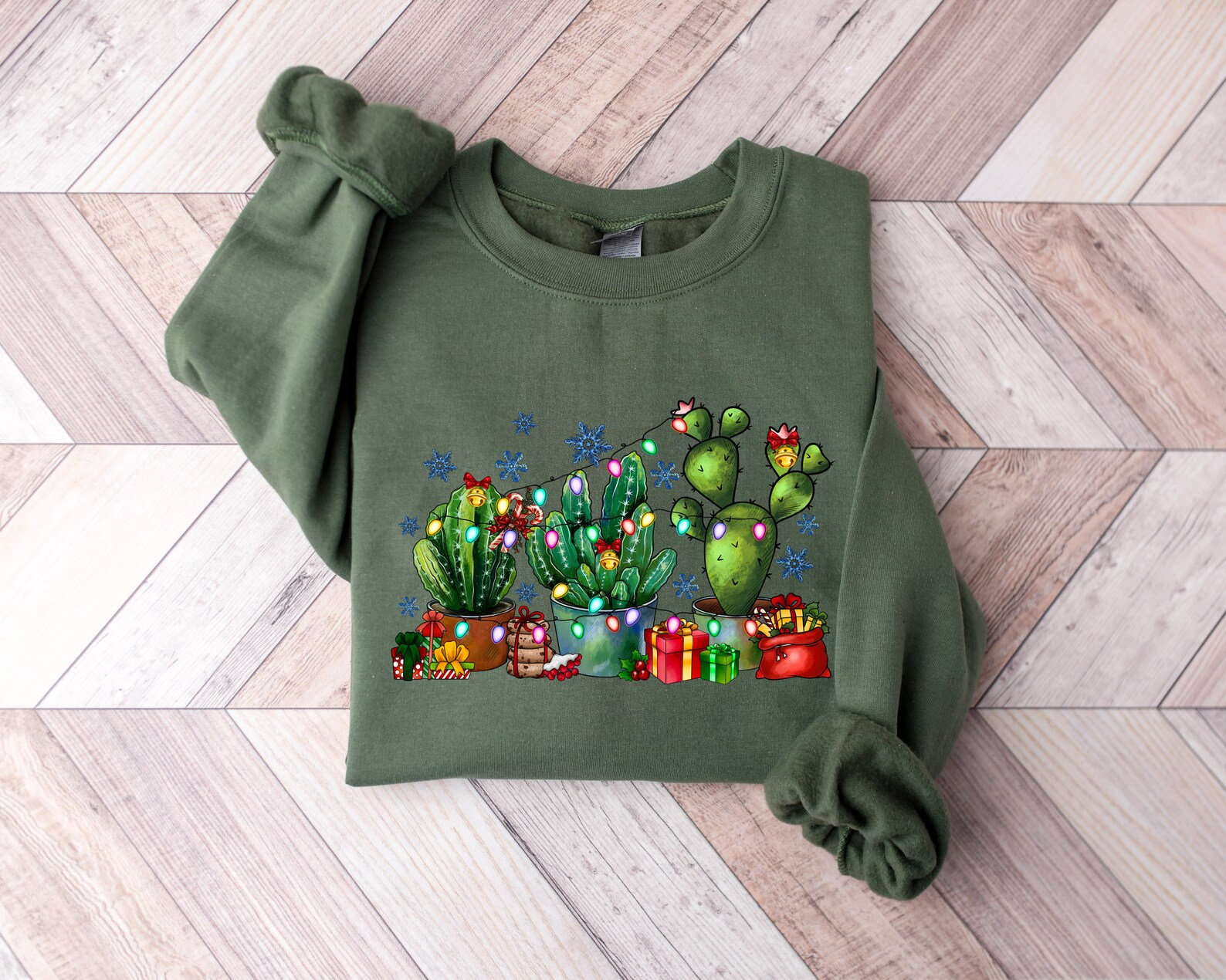 Christmas Cactus Sweater