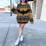 Dark Knight Reindeer Ride Batman Ugly Christmas Sweater 6 - Ugly Christmas Sweater