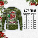 Funny Santa Trump Flying Christmas Trees Ugly Holiday Sweater 7 - Ugly Christmas Sweater