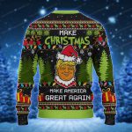 Trump Santa Make American Great Again Tree Lights Ugly Christmas Sweater 2 - Ugly Christmas Sweater
