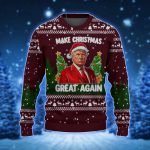 Funny Political Christmas Gift Donald Trump Santa Make Christmas Great Again Sweater 1 - Ugly Christmas Sweater