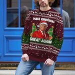 Funny Political Christmas Gift Donald Trump Santa Make Christmas Great Again Sweater 3 - Ugly Christmas Sweater